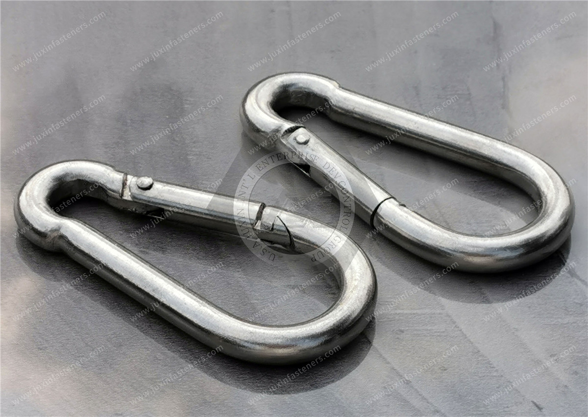 Mosquetones: no aptos para levantar JX-HOOK-M10-100-SS, mosquetón de acero inoxidable, hebilla de resorte para colgar rápidamente, hebilla de seguro de seguridad Mosquetones: no aptos para levantar JX-HOOK-M10-100-SS, mosquetón de acero inoxidable, hebilla de resorte para colgar rápidamente, hebilla de seguro de seguridad
