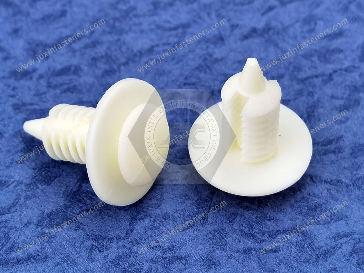 Remaches de tornillo de púas de plástico general JX-13M05731 para automoción