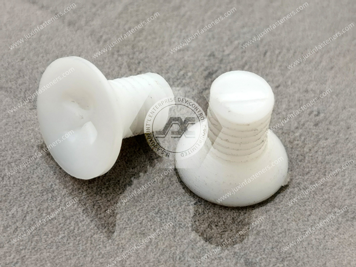 Tornillos de cabeza plana Phillips de PTFE Tornillos de cabeza plana Phillips de PTFE