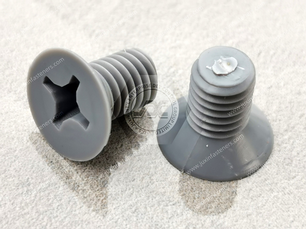 Tornillos de cabeza plana Phillips de PVC Tornillos de cabeza plana Phillips de PVC