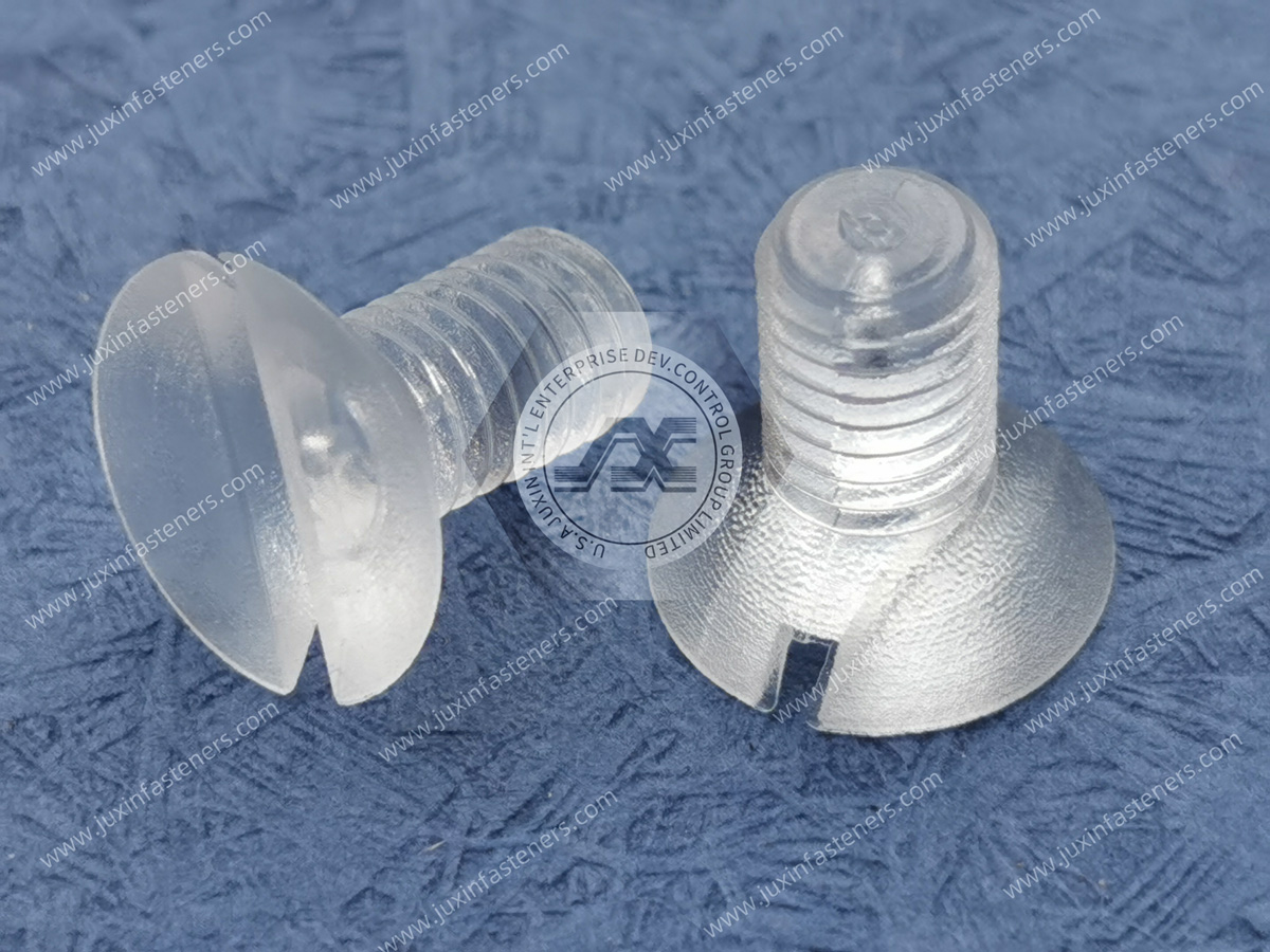 Tornillos de cabeza plana ranurados para PC Tornillos de cabeza plana ranurados para PC