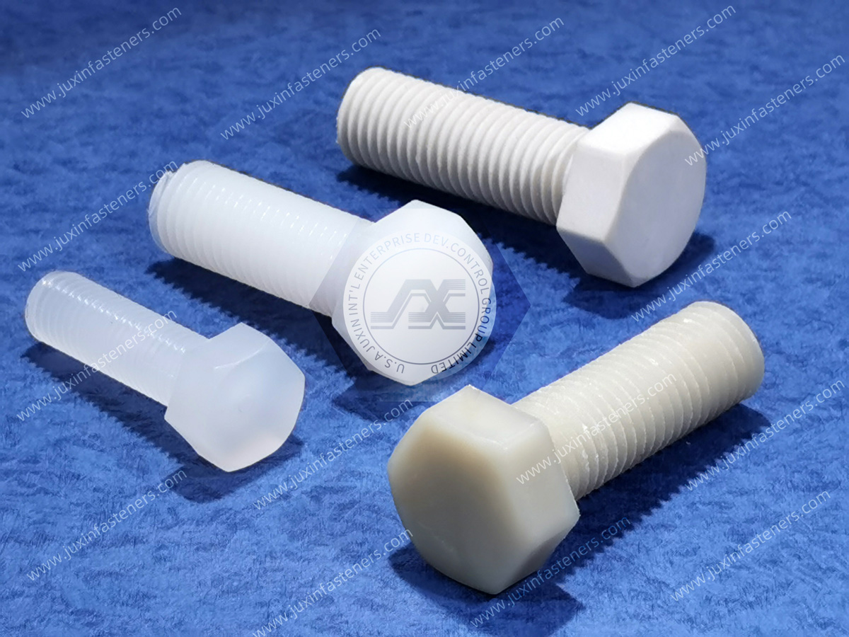 Tornillos de cabeza hexagonal de plástico métricos Tornillos de cabeza hexagonal de plástico métricos