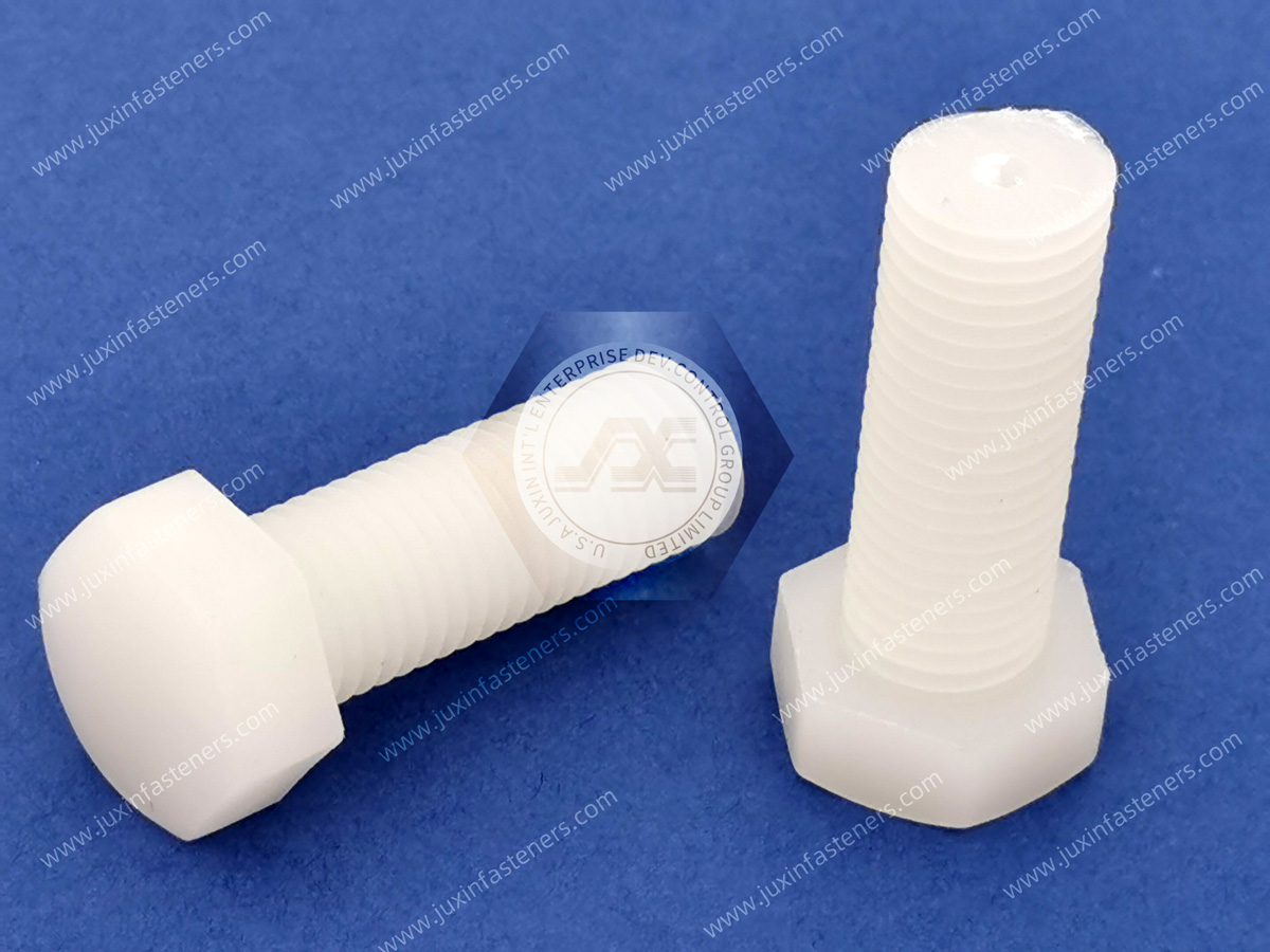 Tornillos de cabeza hexagonal de PTFE Tornillos de cabeza hexagonal de PTFE
