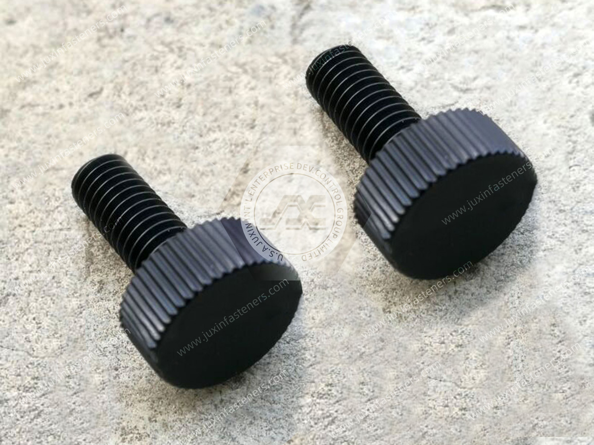 Tornillos moleteados de cabeza plástica de nailon 66 Tornillos moleteados de cabeza plástica de nailon 66