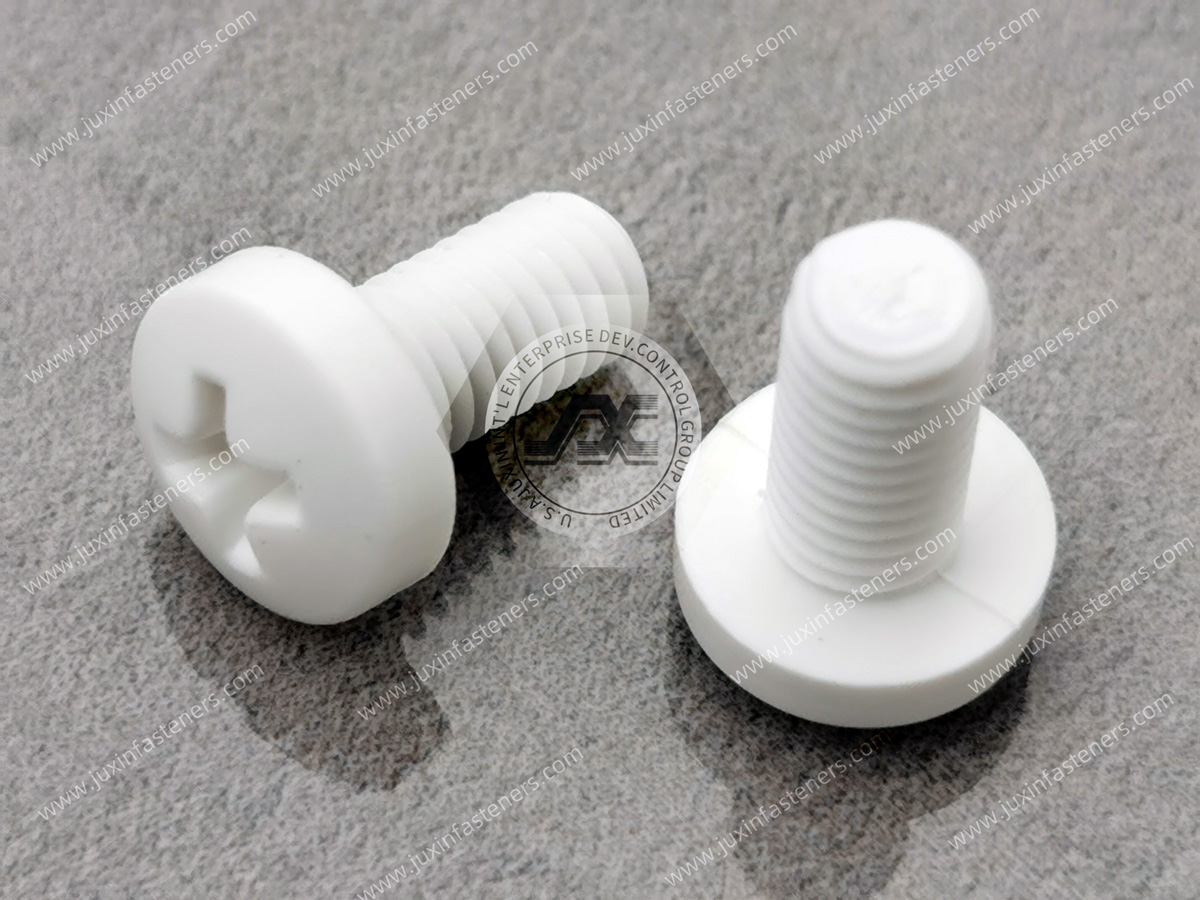 Tornillos Phillips de cabeza plana de PTFE Tornillos Phillips de cabeza plana de PTFE