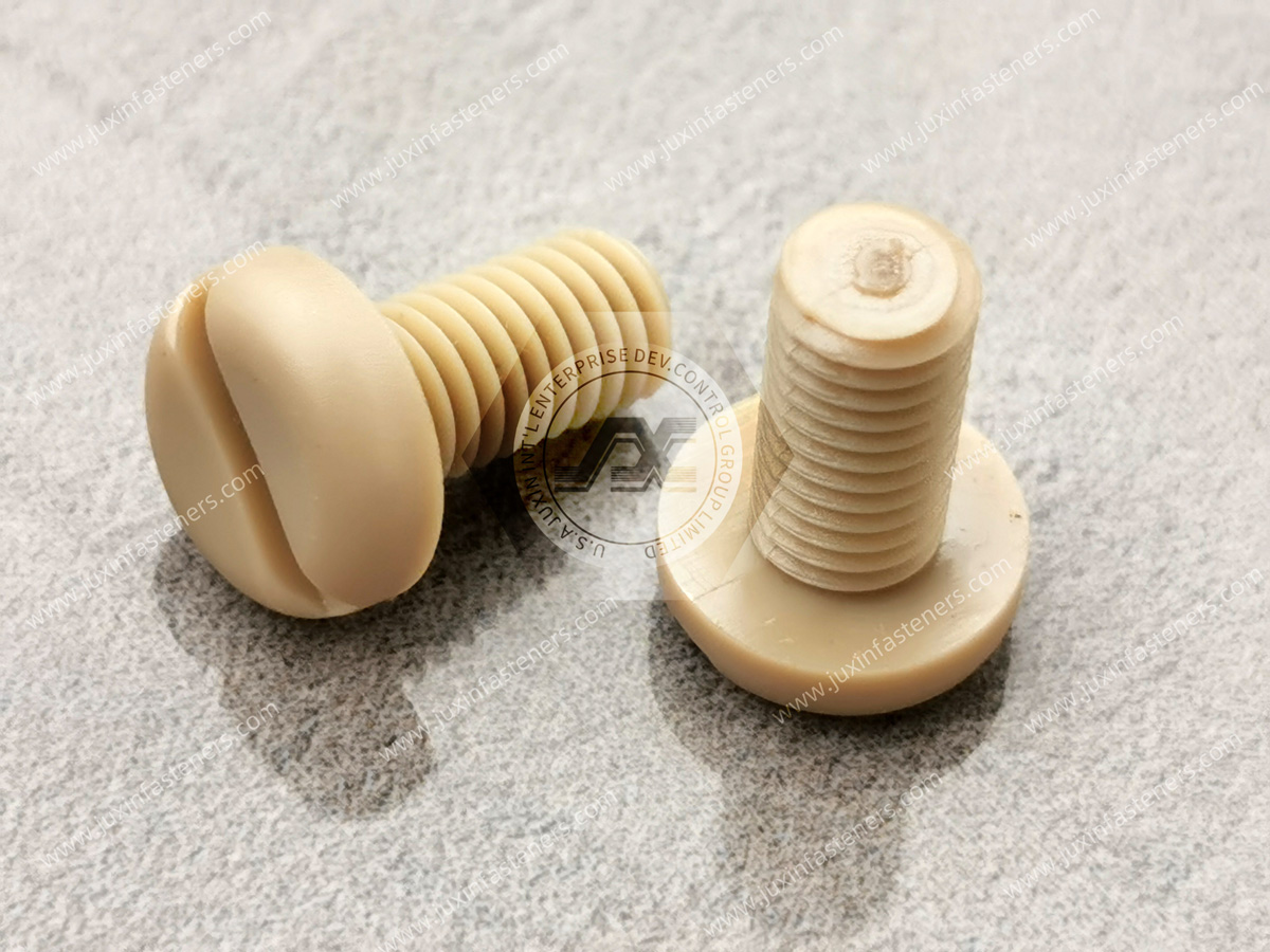 Tornillos ranurados de cabeza plana PEEK Tornillos ranurados de cabeza plana PEEK