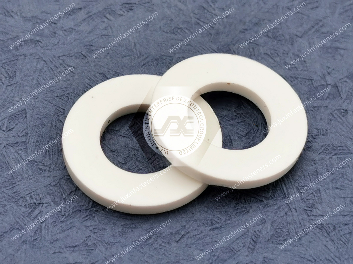 Arandela de plástico plana de PTFE Arandela de plástico plana de PTFE