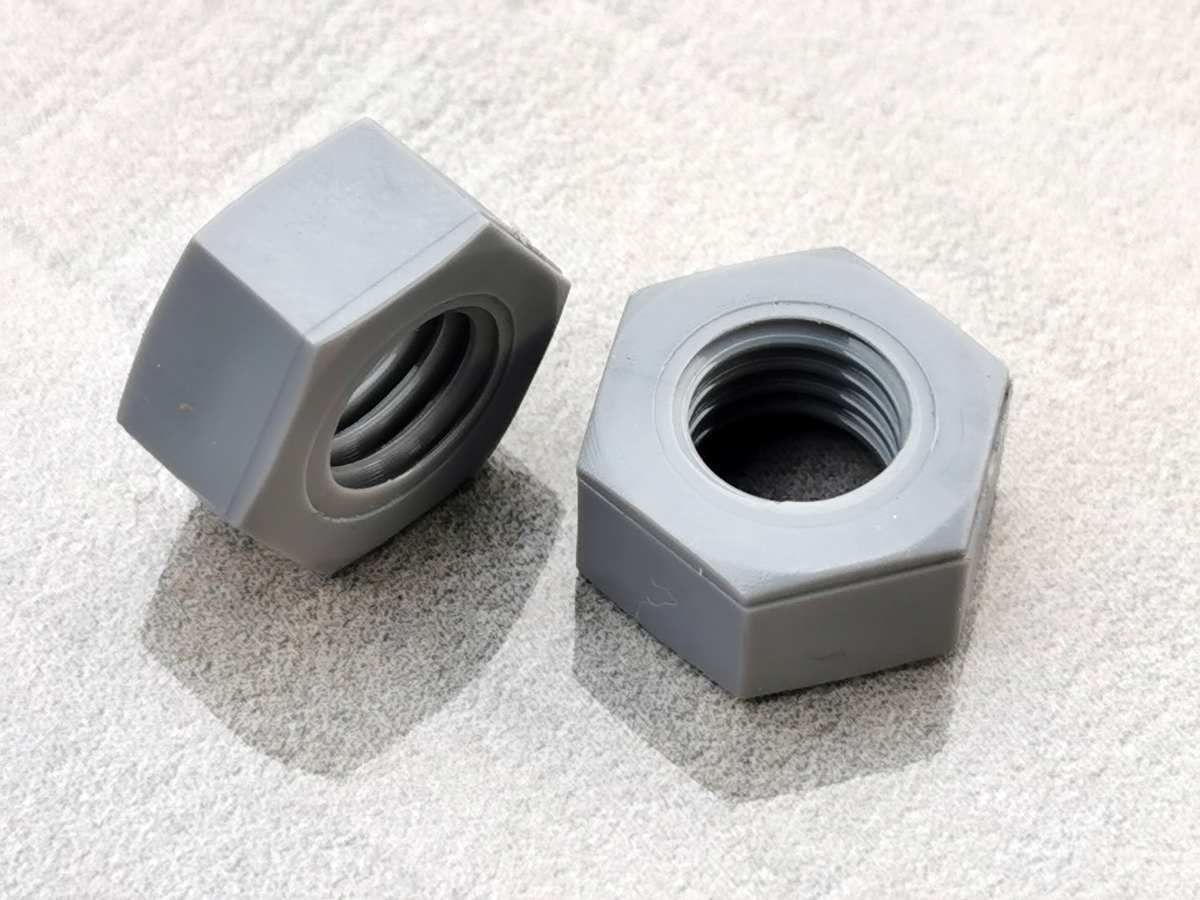 Tuercas hexagonales de polisulfuro de fenileno (PPS) resistentes a productos químicos Tuercas hexagonales de polisulfuro de fenileno (PPS) resistentes a productos químicos