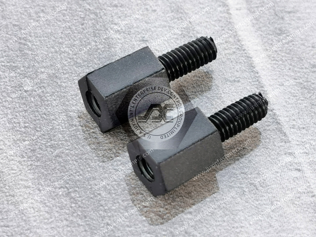 Separador roscado métrico macho-hembra de nailon negro JX-HTS Separador roscado métrico macho-hembra de nailon negro JX-HTS