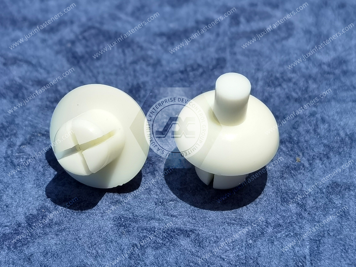 Remache a presión de nailon blanco JX-GRS85