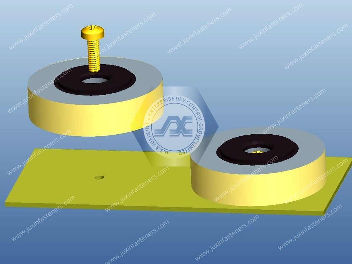 Pies amortiguadores ABS JX-GRS-58H Pies amortiguadores ABS JX-GRS-58H