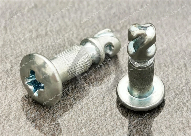 Perno de un cuarto de vuelta, tama&ntilde;o 4, ranura Phillips n.&ordm; 2, acero, placa de zinc, cromado brillante