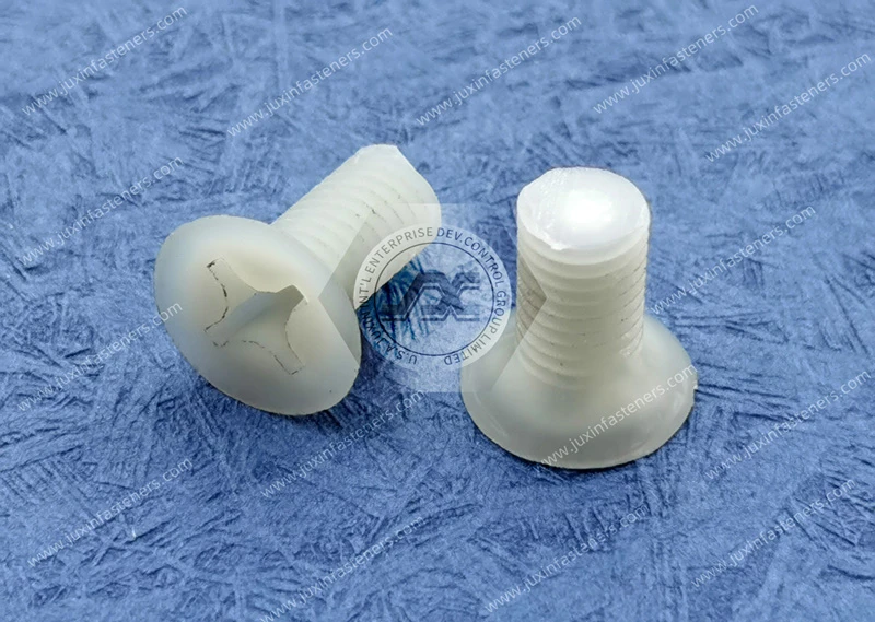 Tornillos de cabeza plana Phillips de nailon de alta resistencia