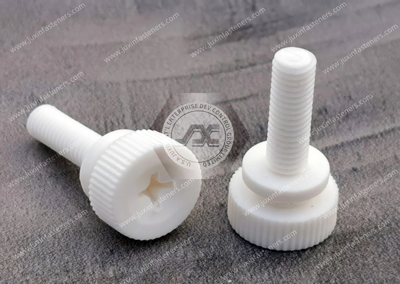 Tornillos de mariposa con cabeza elevada de nailon relleno de vidrio de alta resistencia