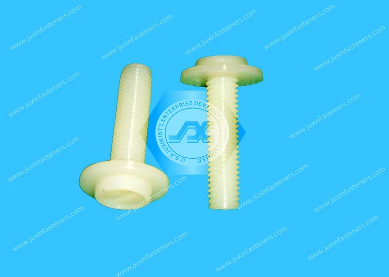 Tornillo de cabeza de arandela ranurada de nailon