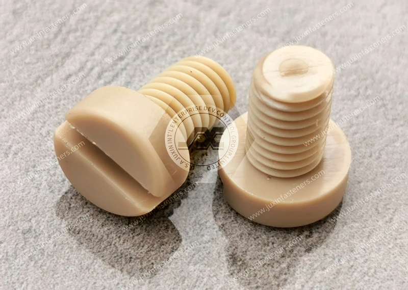 Tornillos ranurados de cabeza de queso estrecha PEEK