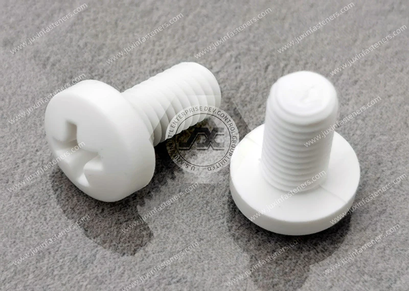 Tornillos Phillips de cabeza plana de PTFE