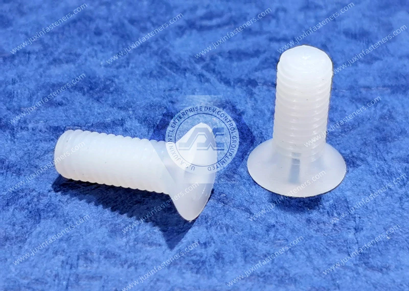 Tornillos de cabeza plana Phillips de nailon ANSI