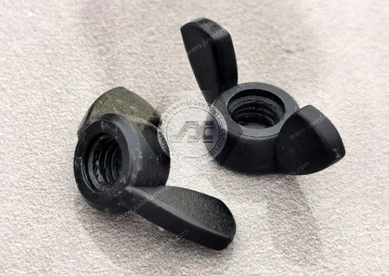Tuercas de mariposa m&eacute;tricas de nailon negro 66 de pl&aacute;stico