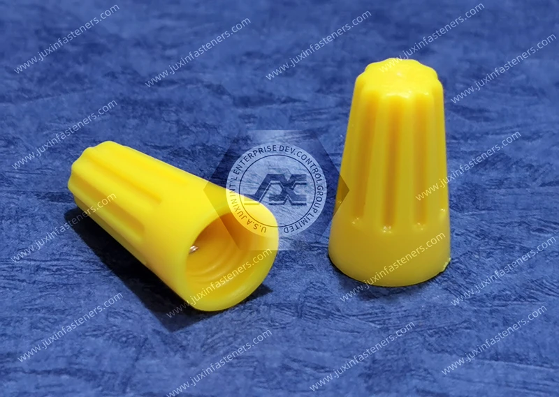 Conectores de empalme de cables trenzados de nailon amarillo