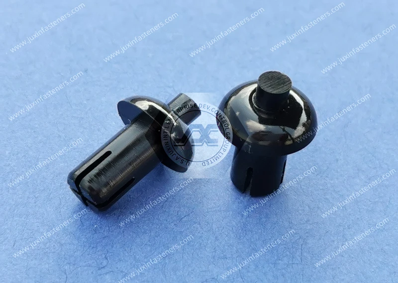 Remache a presi&oacute;n de nailon negro JX-RS romo
