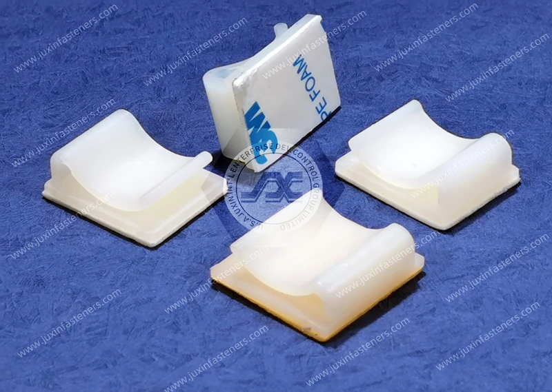 Clip de cable &uacute;nico sobre base adhesiva JX-FCI y clip de cable autoadhesivo