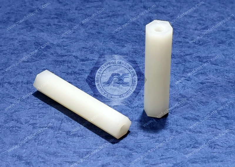 Separadores hexagonales roscados de pulgada hembra de nailon JX-HTP