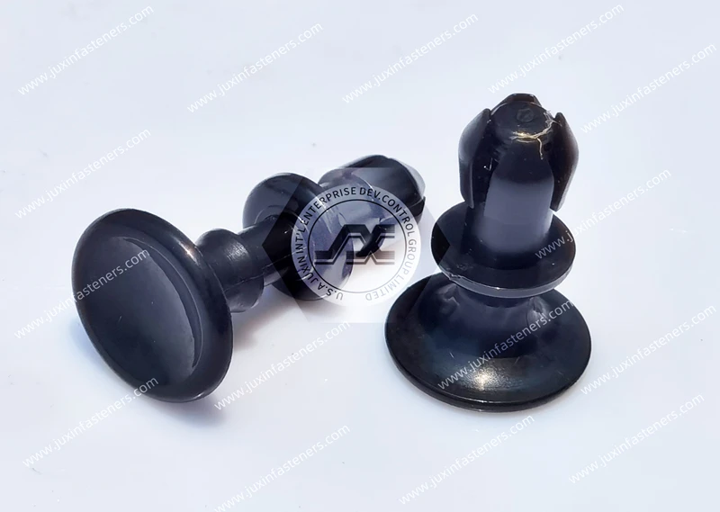 Cierre a presi&oacute;n de nailon negro JX-GSLG-S/JX-GSLPB-S