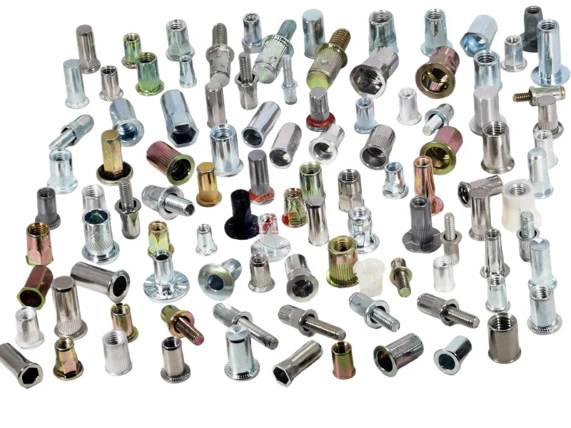 Tuercas y pernos remachables ciegos para chapa met&aacute;lica